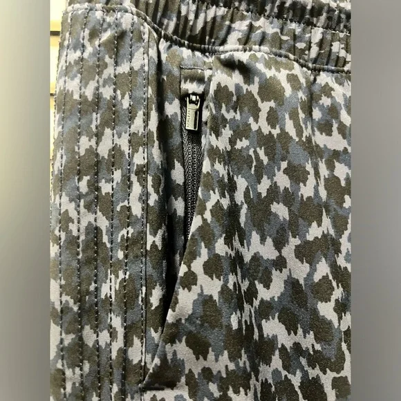 Athleta Avenue Printed Wide Leg Crop Pant, Allure Navy